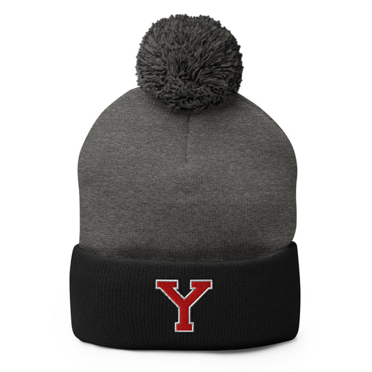 Pom-Pom Beanie | Yukon Student Council | Y-Mark Logo