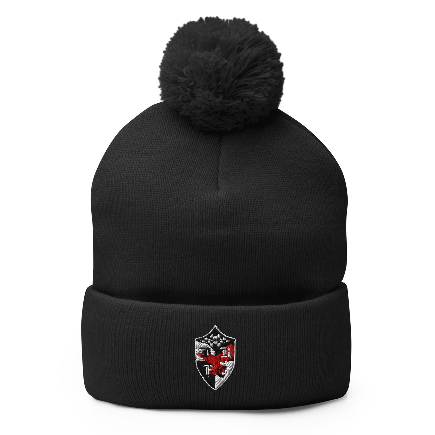 Pom-Pom Beanie | Bard College Rugby Football Club | Raptor Logo