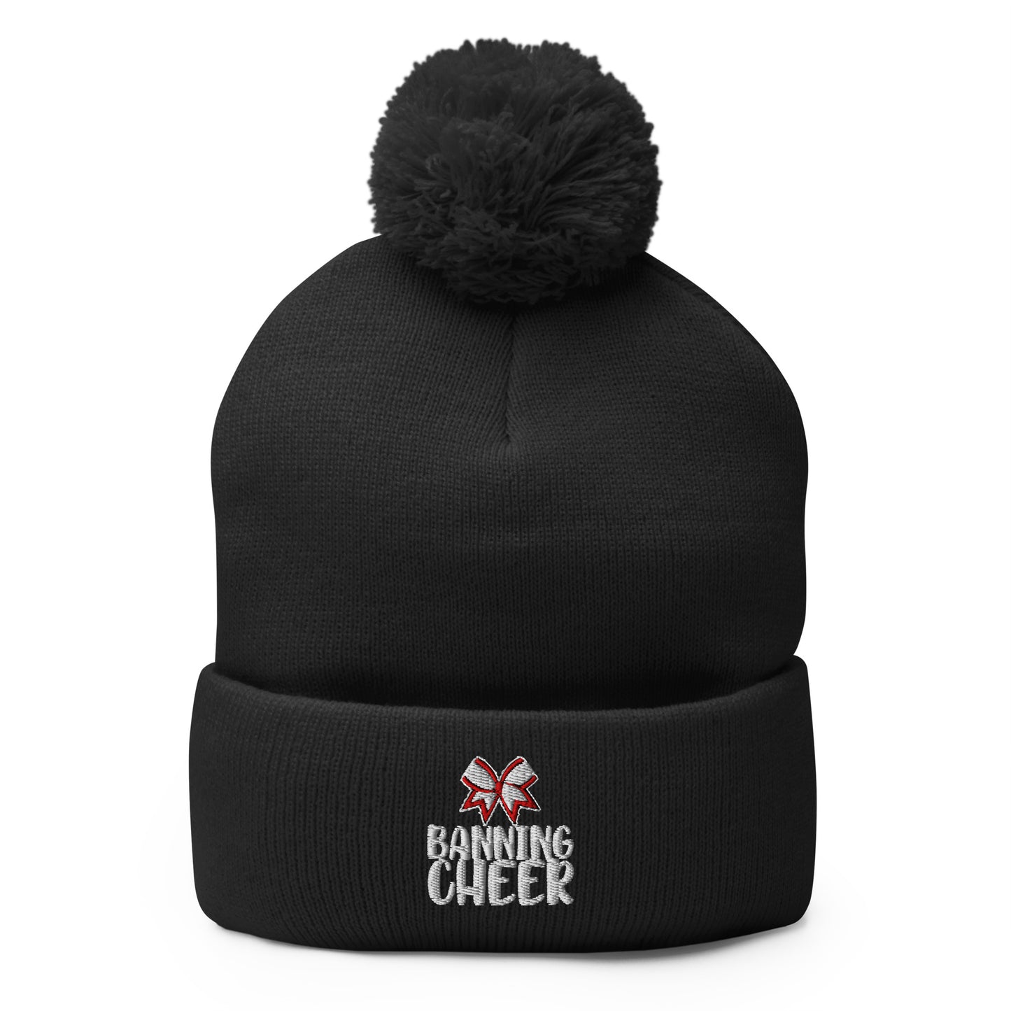 Pom-Pom Beanie | BHS Coed Cheer | Banning Cheer Logo