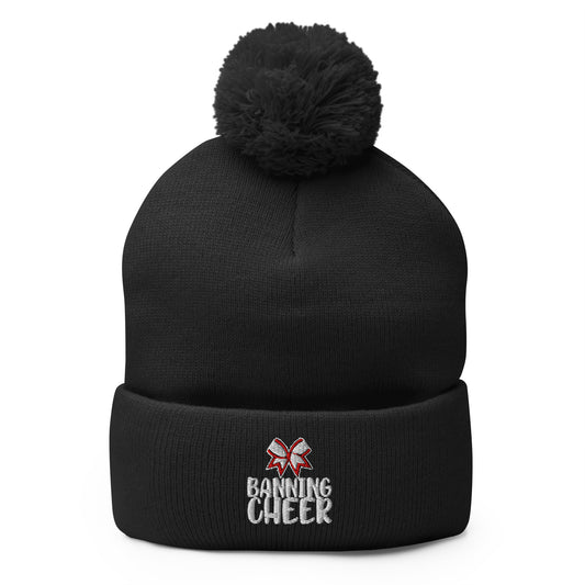 Pom-Pom Beanie | BHS Coed Cheer | Banning Cheer Logo