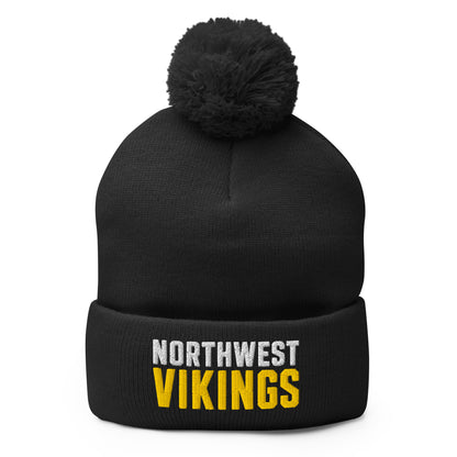 Pom-Pom Beanie | Northwest High School | Vikings Logo
