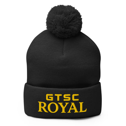 Pom-Pom Beanie | GTSC Royal | Modern Script Logo