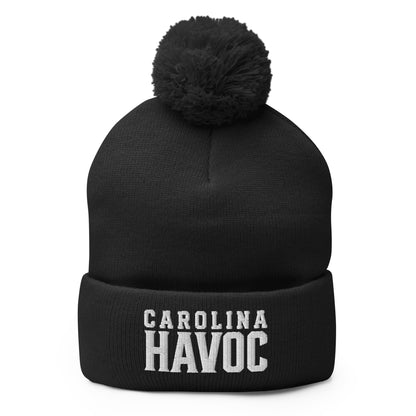 Pom-Pom Beanie | Carolina Havoc | Emblem Logo