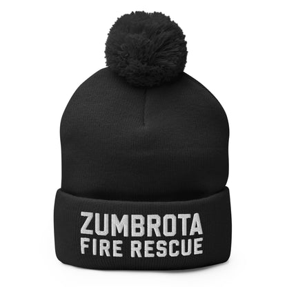 Pom-Pom Beanie | Zumbrota Fire Department | Vanguard Logo
