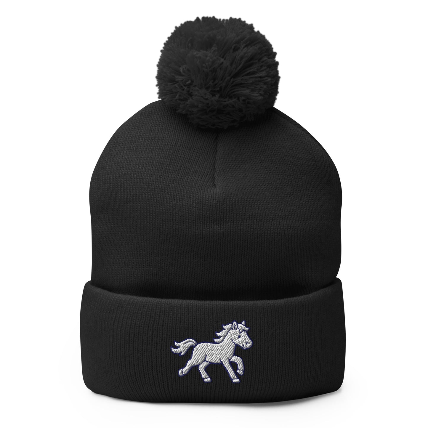 Pom-Pom Beanie | Pink Pony Athletic Club | Mascot Logo