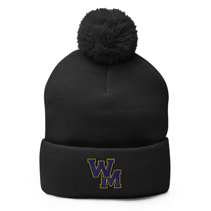 Pom-Pom Beanie | West Memphis Community Christian College Gators | WM-Mark Logo