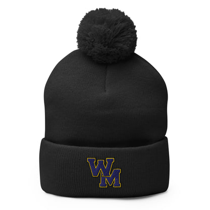 Pom-Pom Beanie | West Memphis Community Christian College Gators | WM-Mark Logo