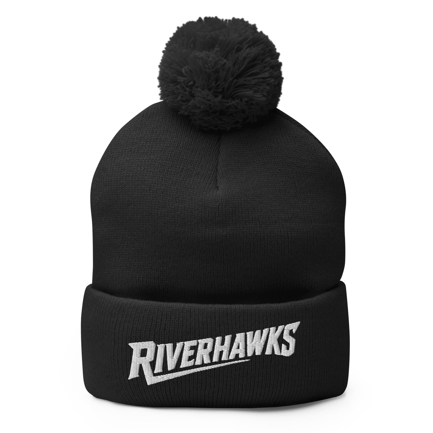 Pom-Pom Beanie | Rochester Riverhawks | Crest Logo