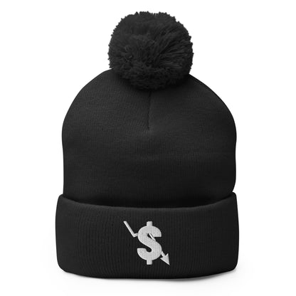 Pom-Pom Beanie | The Lowest Bidders | Shield Logo