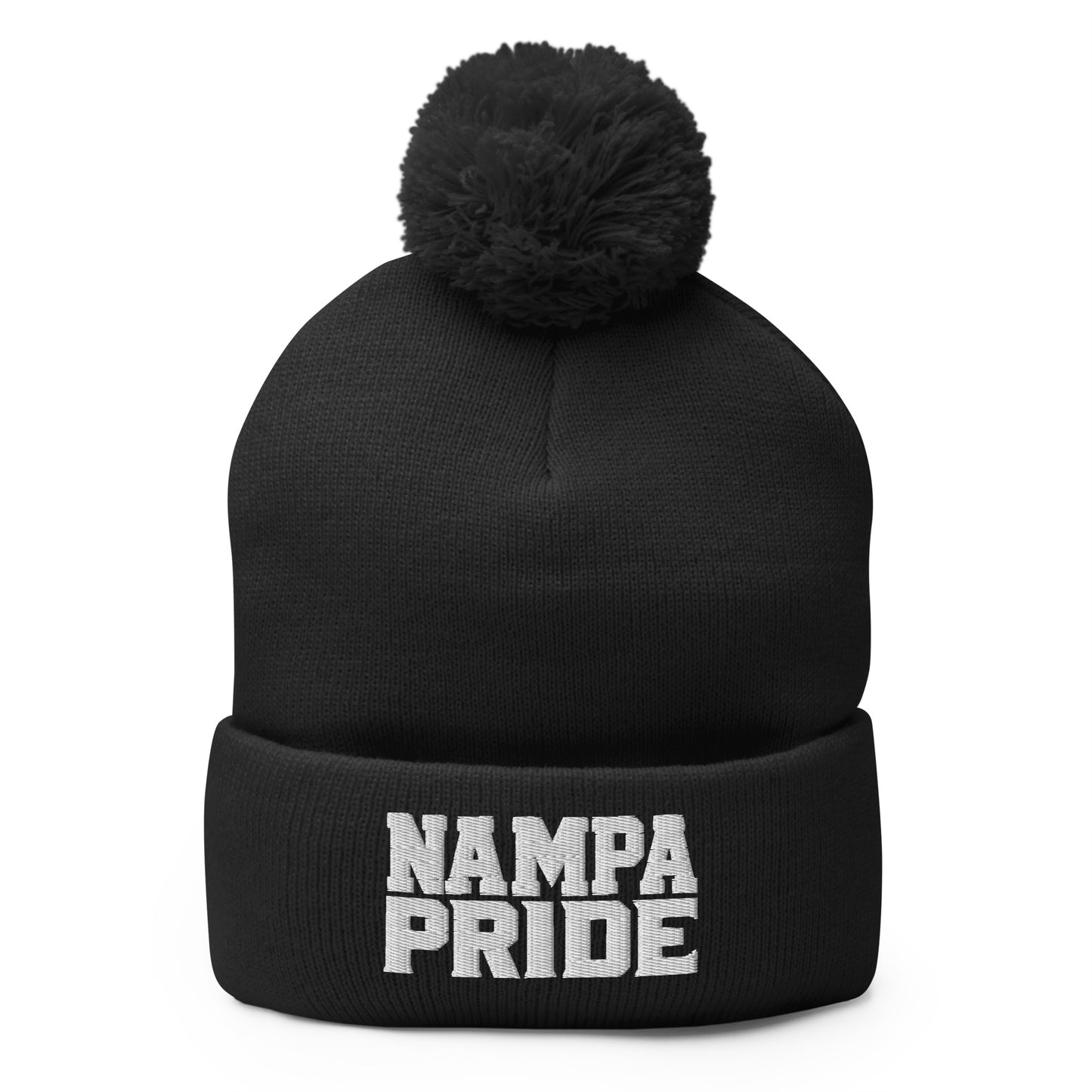 Pom-Pom Beanie | Nampa Pride | Letter Mark Logo