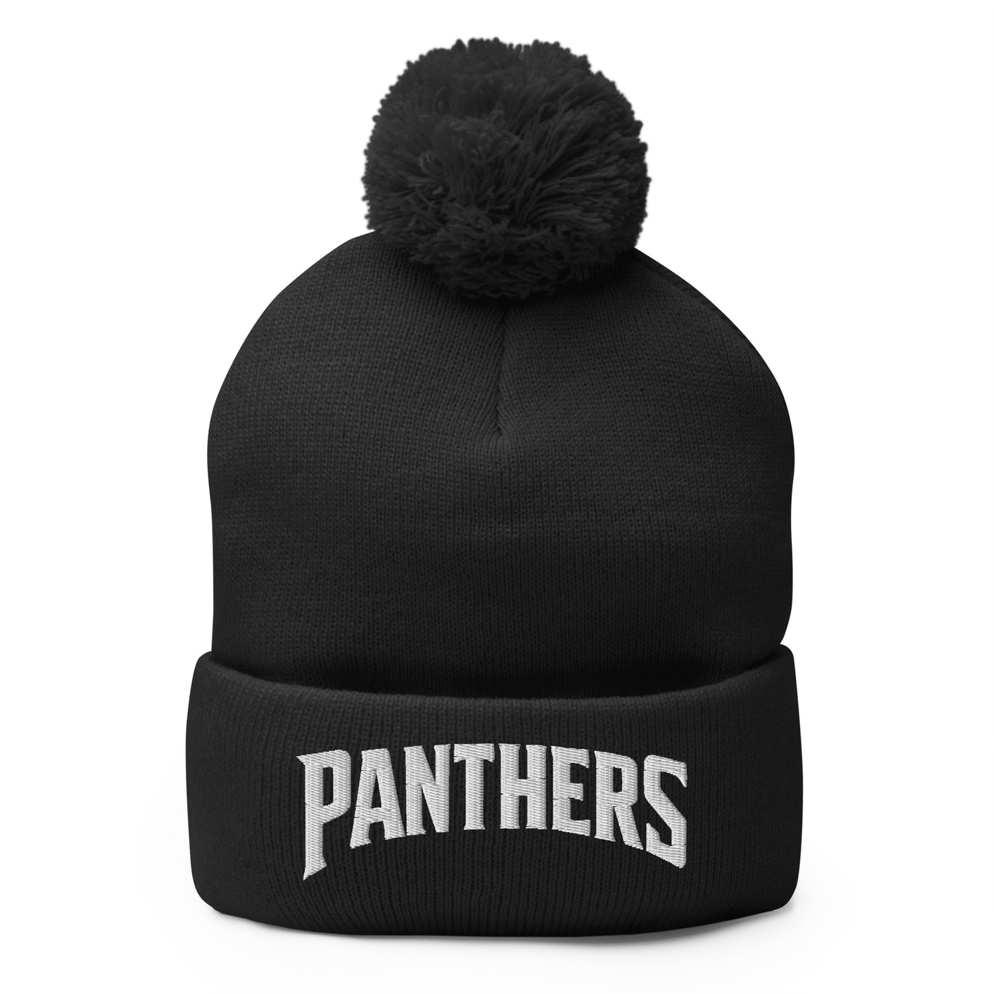 Pom-Pom Beanie | Central Falls Panthers | Script Logo