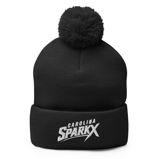 Pom-Pom Beanie | Carolina Sparkx | Vanguard Logo