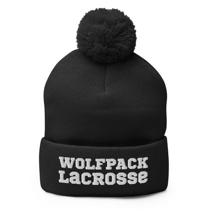 Pom-Pom Beanie | North Paulding Lacrosse | Apex Logo
