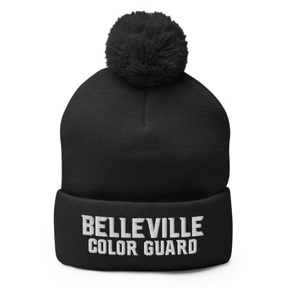 Pom-Pom Beanie | Belleville Community Guard Programs | Vanguard Logo