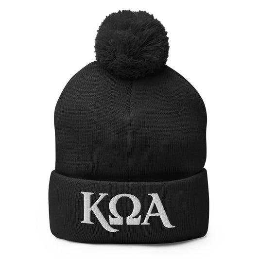 Pom-Pom Beanie | Kappa Omega Alpha | Crest Logo