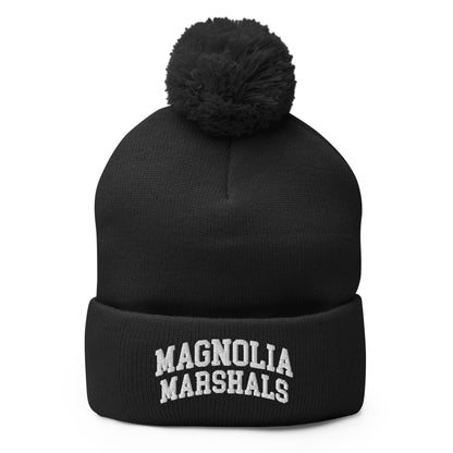 Pom-Pom Beanie | Pink Magnolias Dance | Crest Logo