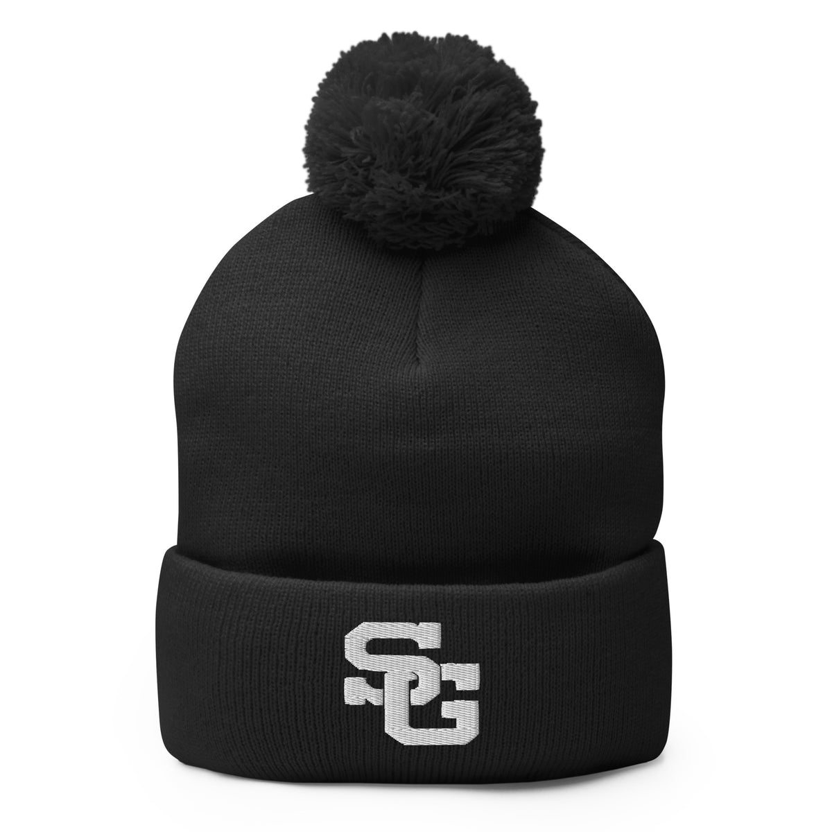 Pom-Pom Beanie | Mohawks Baseball 8u | Lettermark Logo