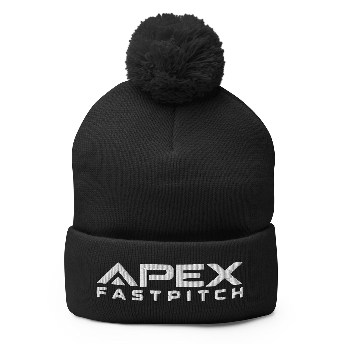 Pom-Pom Beanie | Apex Fastpitch | Emblem Logo