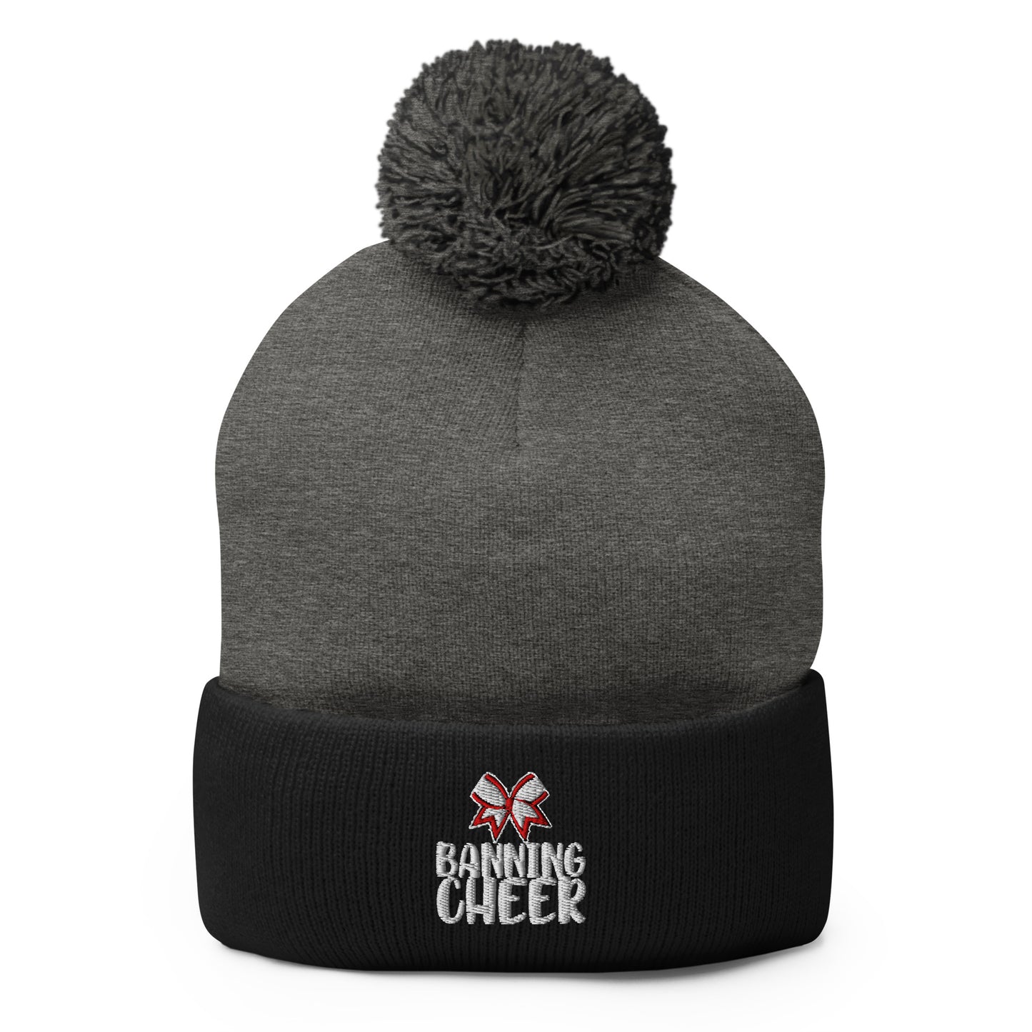 Pom-Pom Beanie | BHS Coed Cheer | Banning Cheer Logo