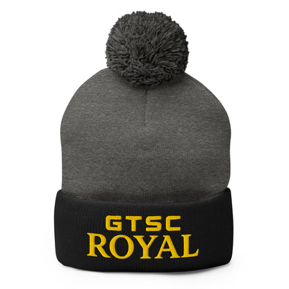Pom-Pom Beanie | GTSC Royal | Modern Script Logo