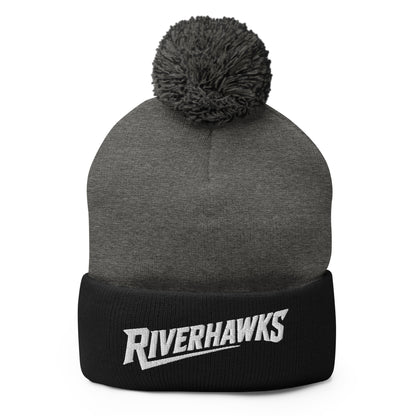 Pom-Pom Beanie | Rochester Riverhawks | Crest Logo