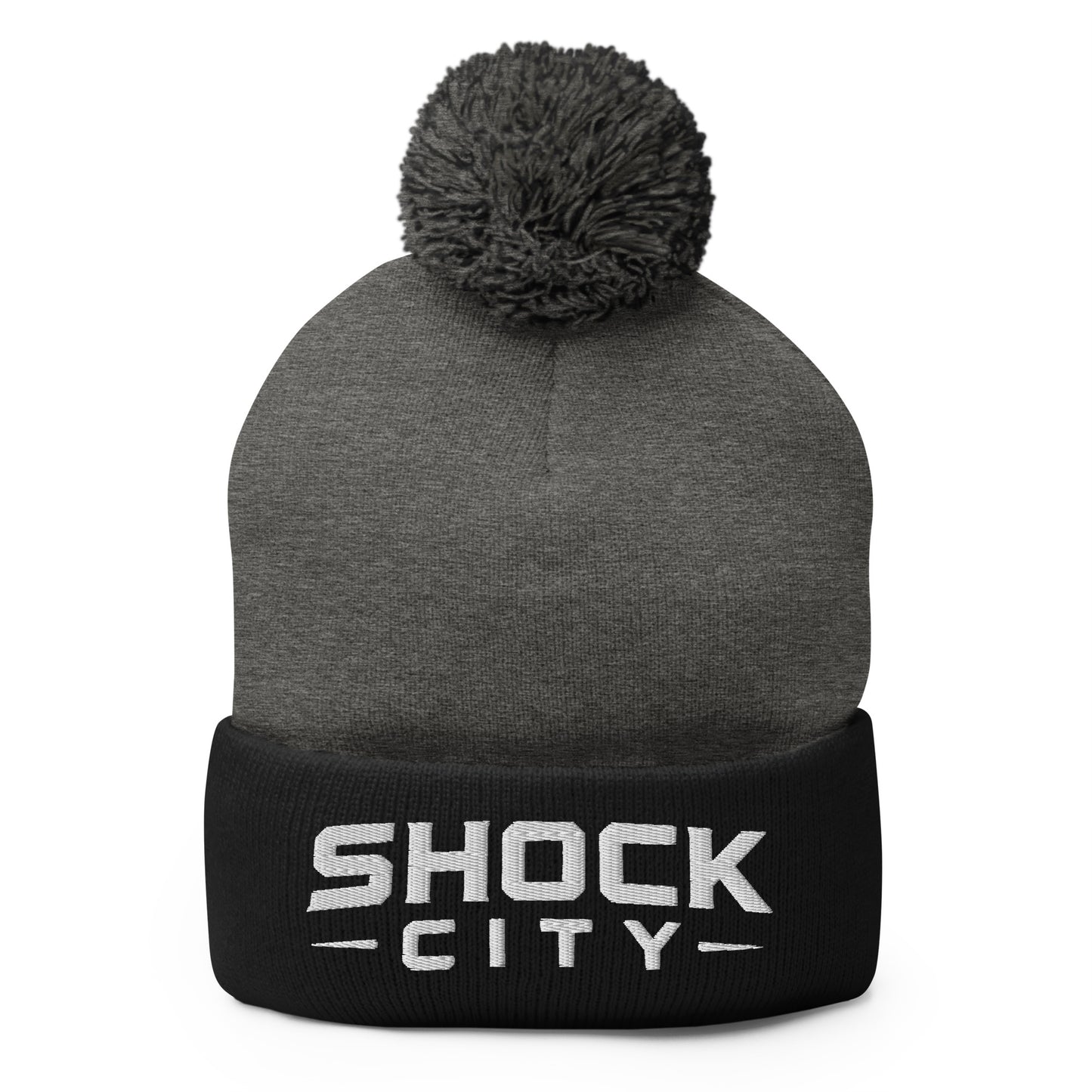 Pom-Pom Beanie | Shock City FC | Modern Script Logo