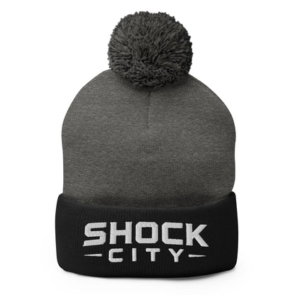 Pom-Pom Beanie | Shock City FC | Modern Script Logo