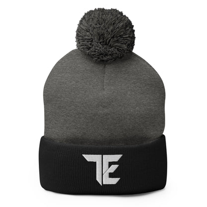 Pom-Pom Beanie | Trust & Elevate | Script Logo
