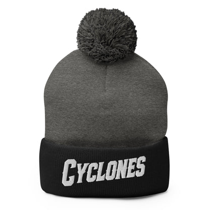 Pom-Pom Beanie | Centre County Cyclones | Badge Logo