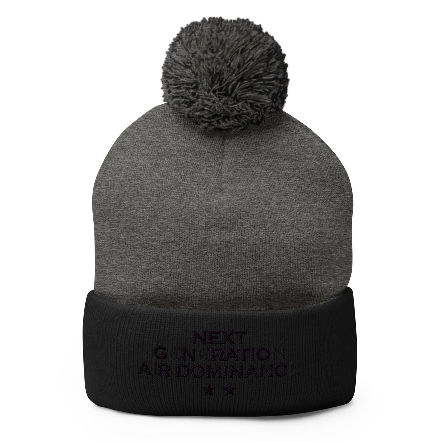 Pom-Pom Beanie | Next Generation Air Dominance | Modern Script Logo
