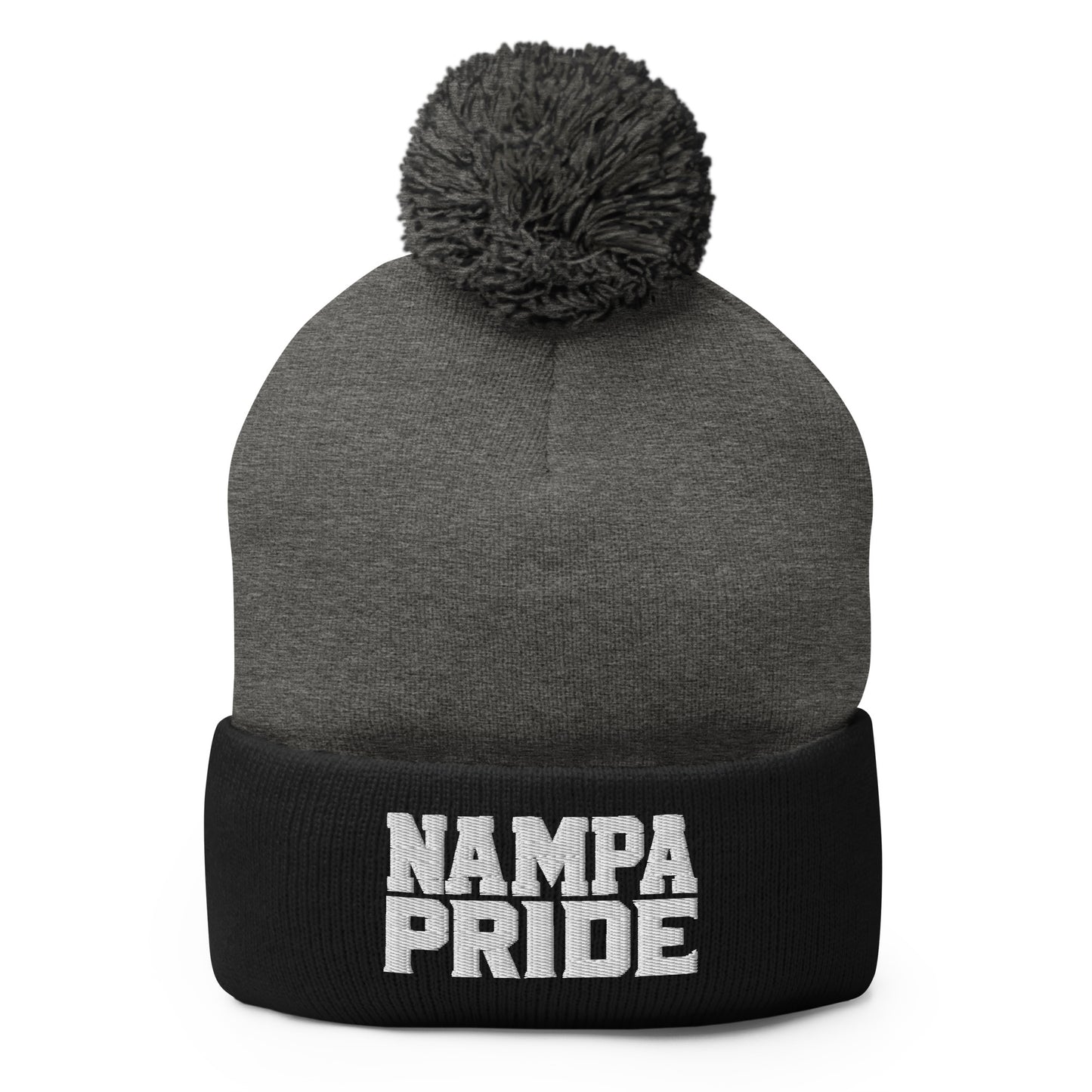 Pom-Pom Beanie | Nampa Pride | Letter Mark Logo