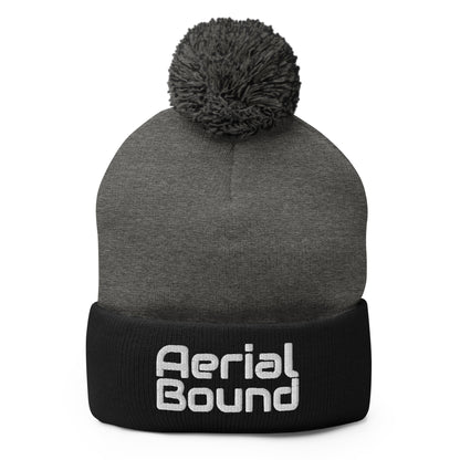 Pom-Pom Beanie | Aerial Bound Athletics | Script Logo