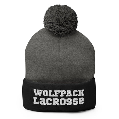 Pom-Pom Beanie | North Paulding Lacrosse | Apex Logo