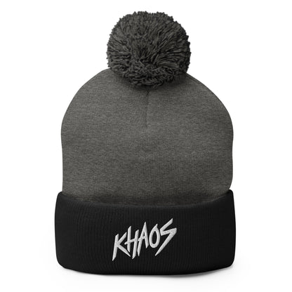 Pom-Pom Beanie | Khaos Softball | Athletics Logo