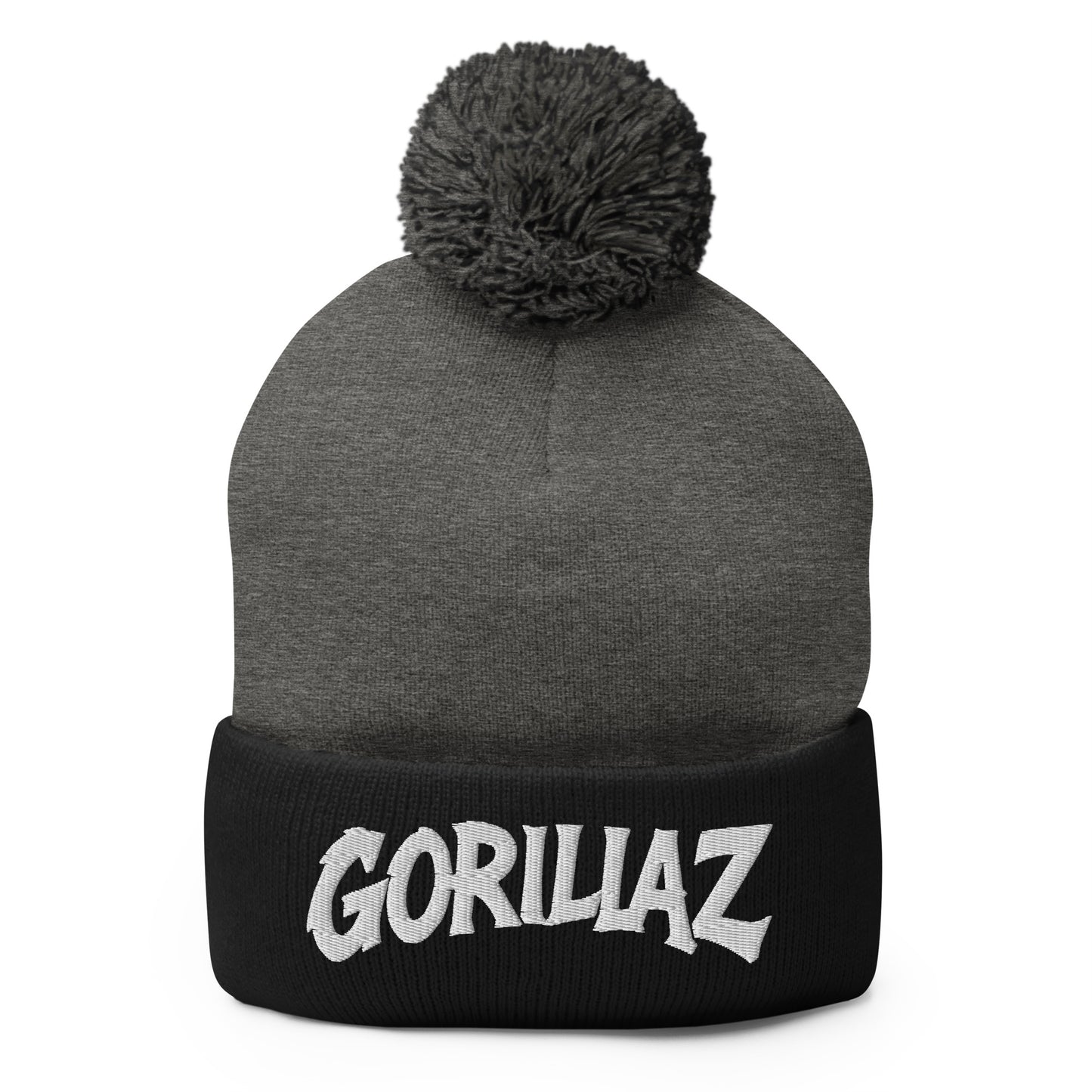 Pom-Pom Beanie | Gorillaz | Modern Script Logo