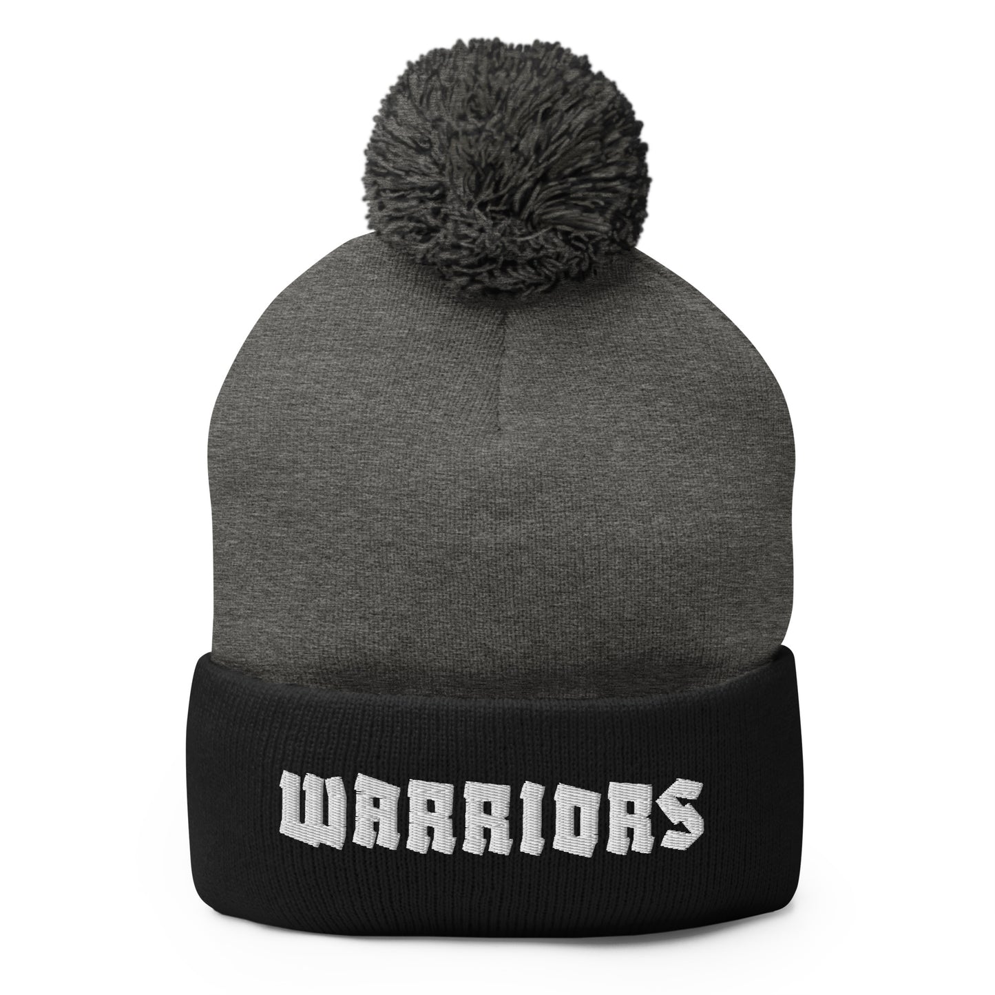 Pom-Pom Beanie | Indian Land Middle School Volleyball | Vanguard Warriors Logo
