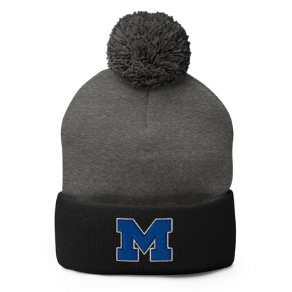 Pom-Pom Beanie | Medfield Softball | Lettermark Logo
