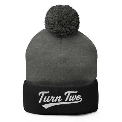 Pom-Pom Beanie | Texas Turn Two Baseball | Athletics Logo