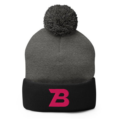 Pom-Pom Beanie | Buffalo Bomb Squad 12u Softball | Lettermark Logo