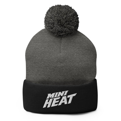 Pom-Pom Beanie | MINI HEAT | Crest Logo