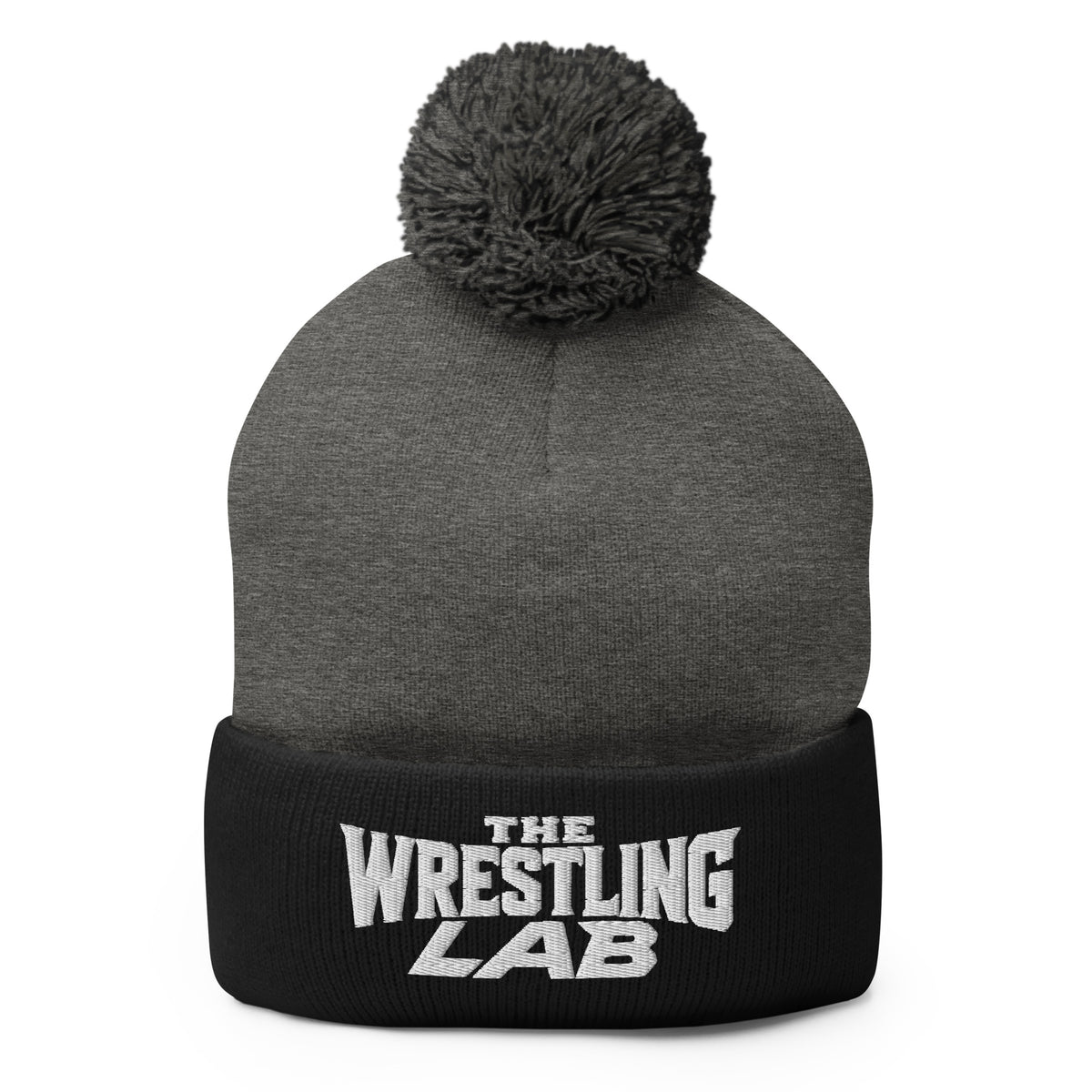 Pom-Pom Beanie | The Wrestling Lab | Script Logo