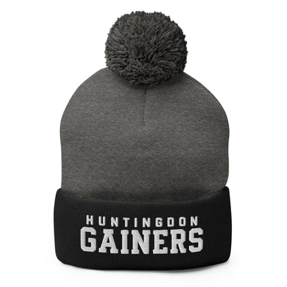 Pom-Pom Beanie | HCC Gymnastics | Gainers Emblem Logo