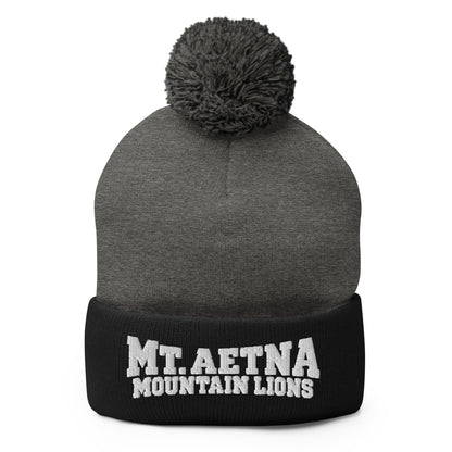 Pom-Pom Beanie | Mt. Aetna Adventist School | Crest Logo