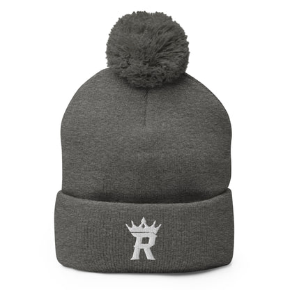 Pom-Pom Beanie | REIGN 10U Softball | Royale Crest Logo