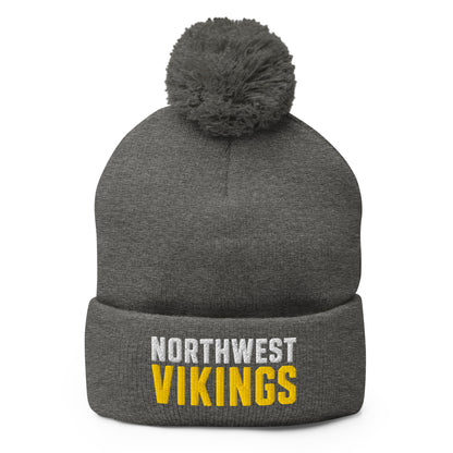 Pom-Pom Beanie | Northwest High School | Vikings Logo