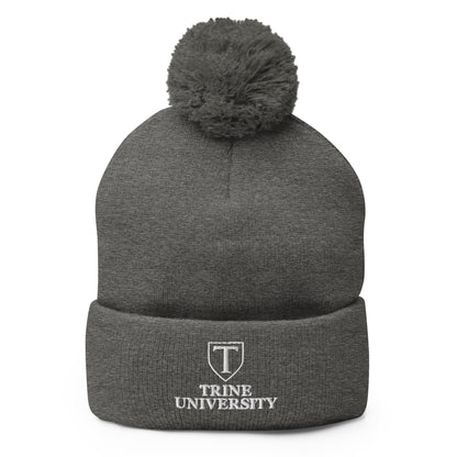 Pom-Pom Beanie | Trine PA program | Emblem Logo