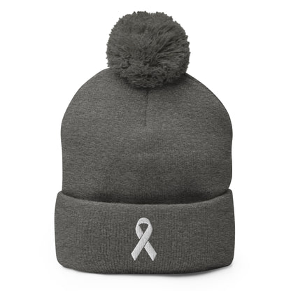 Pom-Pom Beanie | For the 22 | Ribbon Initiative Logo