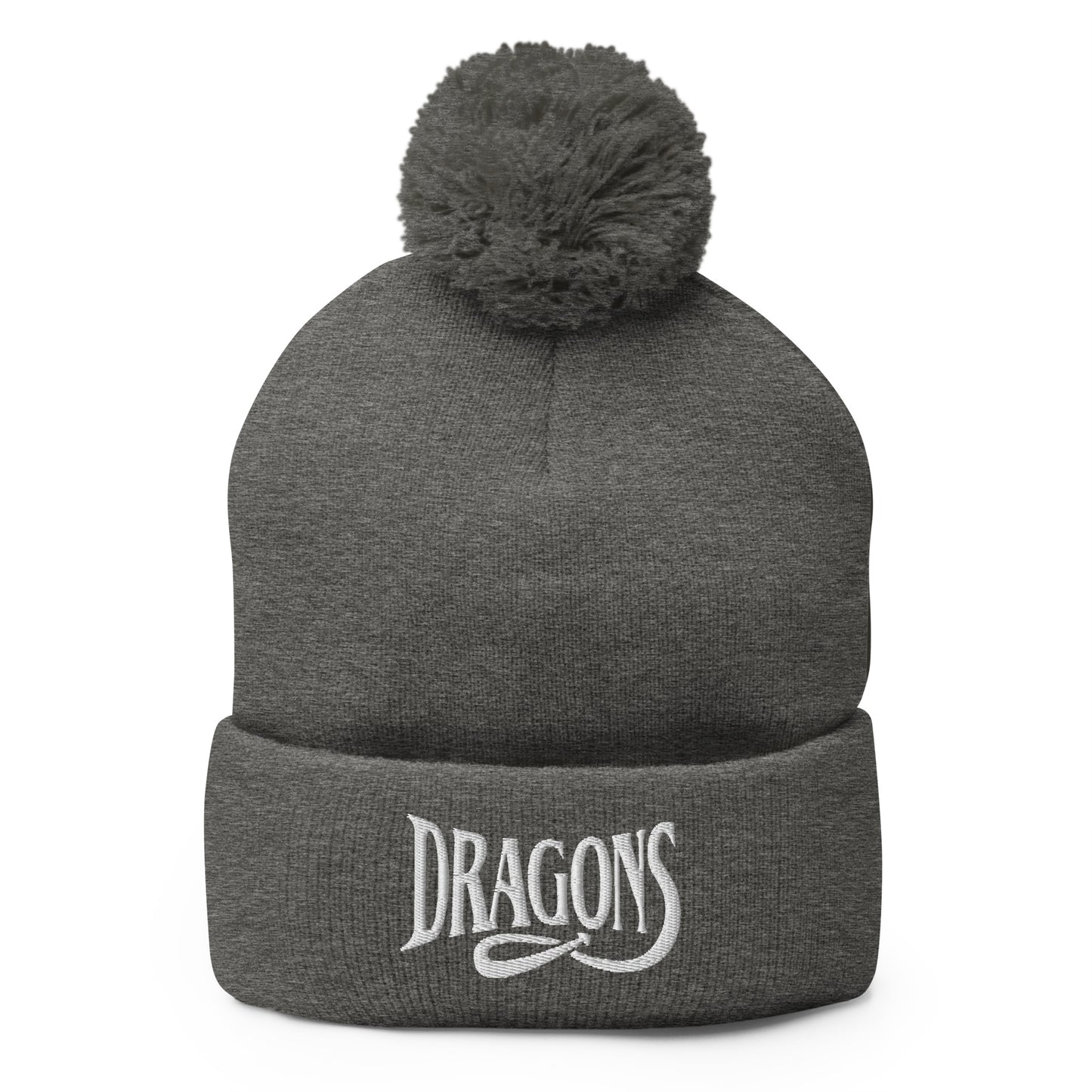 Pom-Pom Beanie | International Studies Middle School Volleyball | Crest Logo