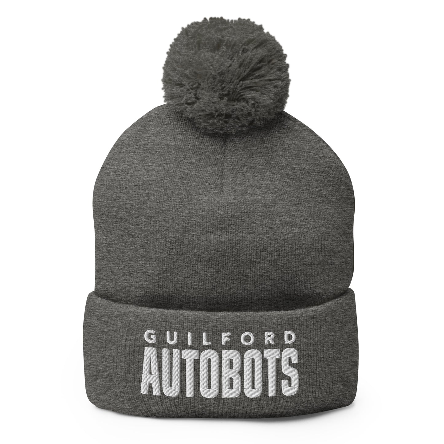 Pom-Pom Beanie | Guilford Autobots | Modern Script Logo