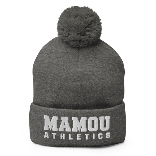 Pom-Pom Beanie | Mamou High School | Modern Script Logo